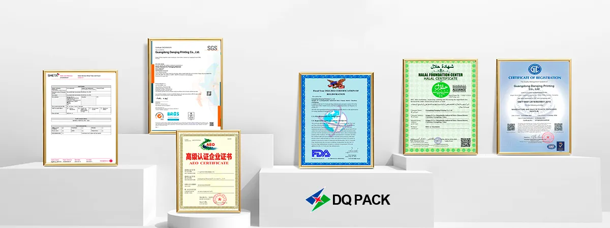 Certifications-pet-food-packaging wholesaler