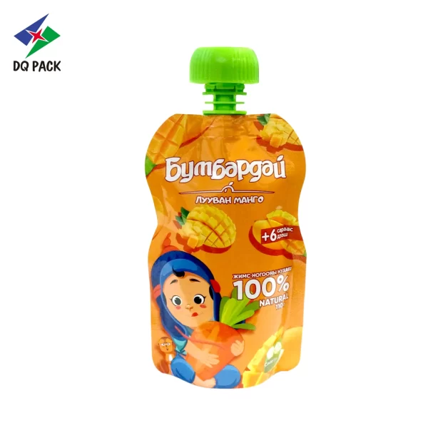 Benutzerdefinierte Babynahrung Beutel Fruchtsaft Verpackung Tülle Tasche (3)