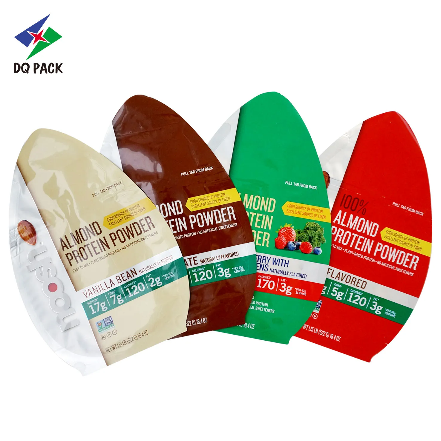 Custom Almond Protein Powder Pouches Factory - DQ PACK Y2108（62）
