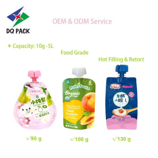 Custom Baby Yogurt Pouches Supplier