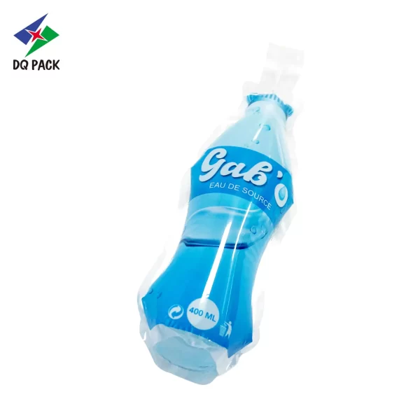 Disposable Water Pouches Supplier, Special Bottle Shaped 400ML Beverage Injection Packaging Bag - Image 3