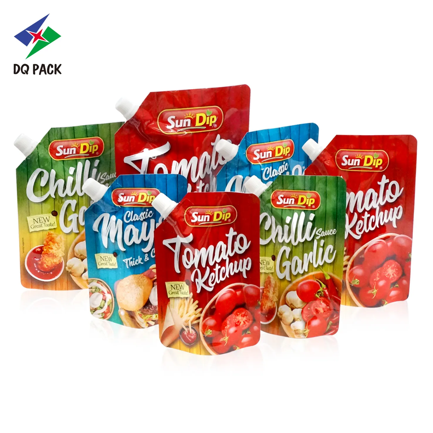 Custom Spouted Pouch for Ketchup Packaging Supplier- DQ PACK Y2206