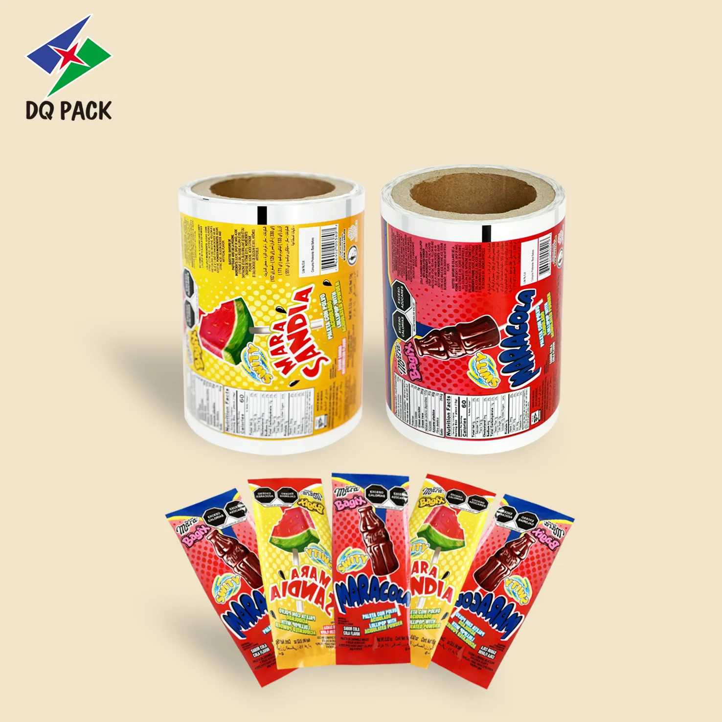 Custom Lollipop Packaging Film manufacturer- DQ PACK C2505 (1)