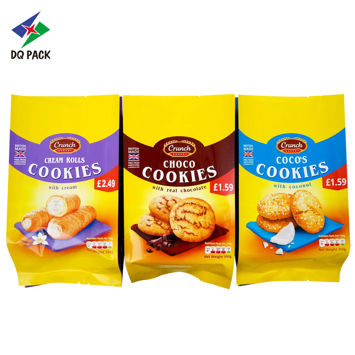 Custom cookie packaging bags supplier- DQ PACK C2505(7)