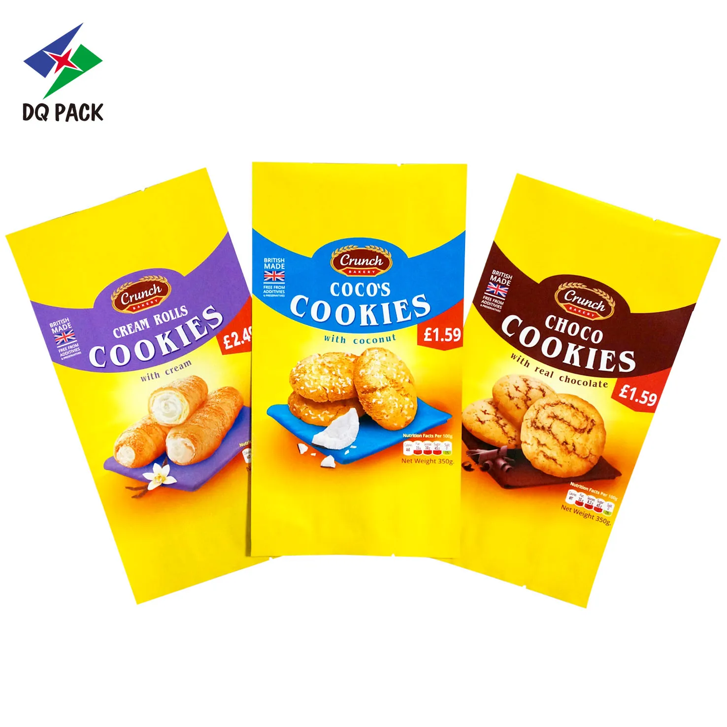 Custom cookie packaging bags supplier- DQ PACK C2505(8)