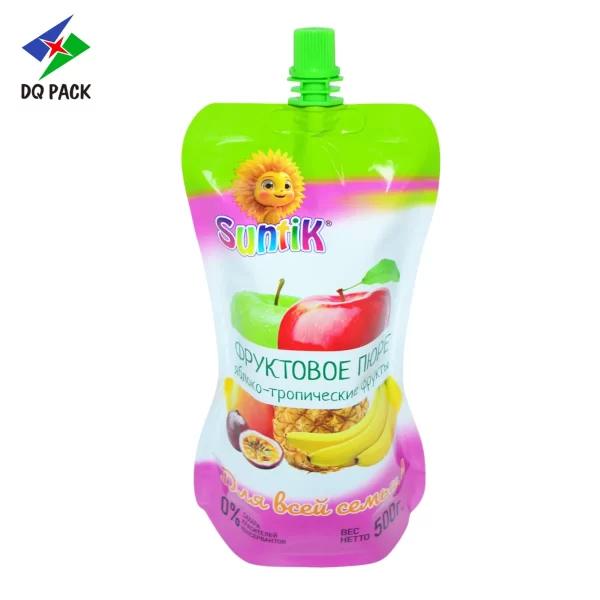 Custom Juice Pouches - Liquid Stand Up Spout Pouch