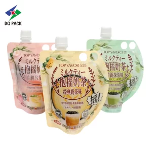 Custom Spout Bag for Milk Tea Packaging (2)