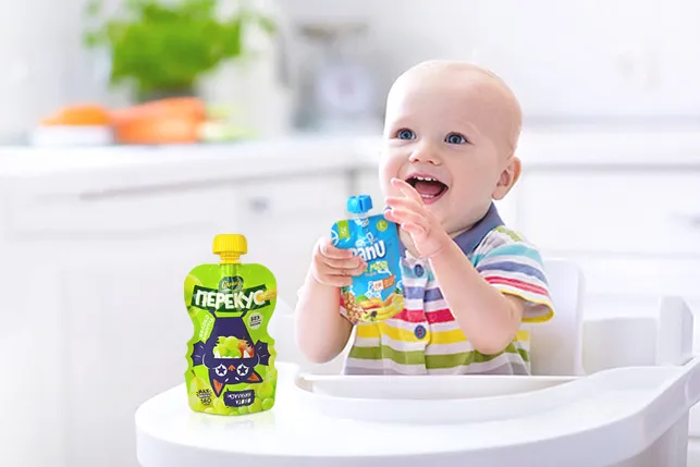 Fruit Puree Pouches Healthy for Babies