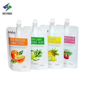 Individuelle wiederverwendbare 270ml Saftbeutel Hersteller -DQ PACK (1)