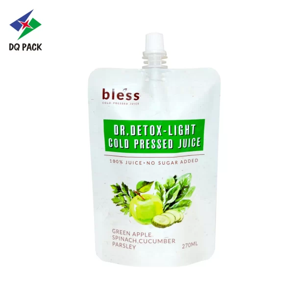 Custom Reusable 270ml Juice Pouch Manufacturer -DQ PACK (3)