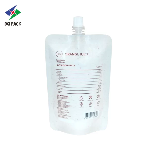 Custom Reusable 270ml Juice Pouch Manufacturer -DQ PACK (6)