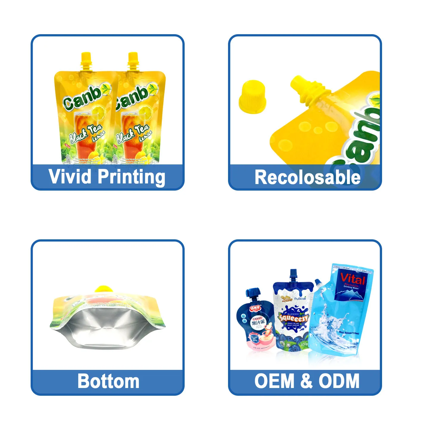 Custom spout pouch factory -DQ PACK