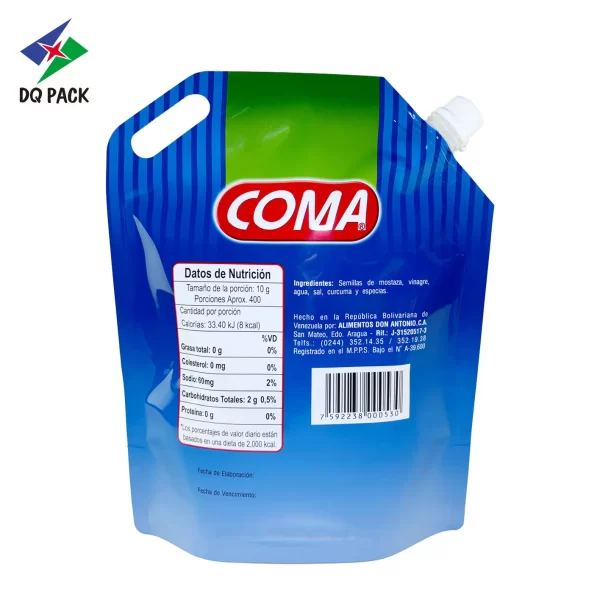 4kg Custom Printed Sauce Spout Pouch Supplier-DQ PACK (2)