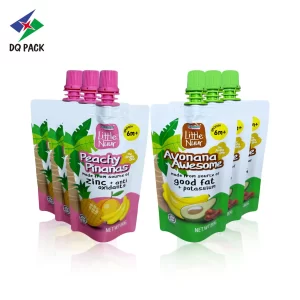 Custom 80g Fruit Puree Spout Pouch Manufacturer -DQ PACK (1)