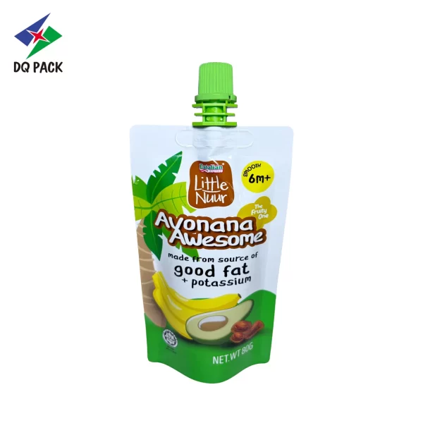 Custom 80g Fruit Puree Spout Pouch Manufacturer -DQ PACK (5)
