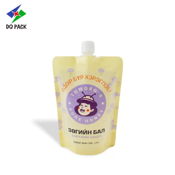 Custom Printed Honey Spout Pouch Manufacturer -DQ PACK (2)