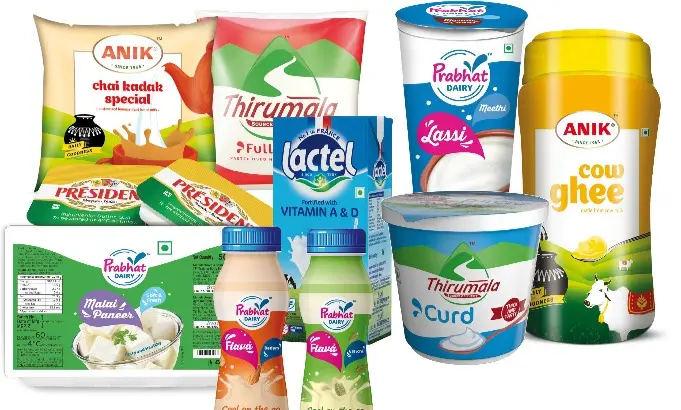 all kinds of dairy packaging