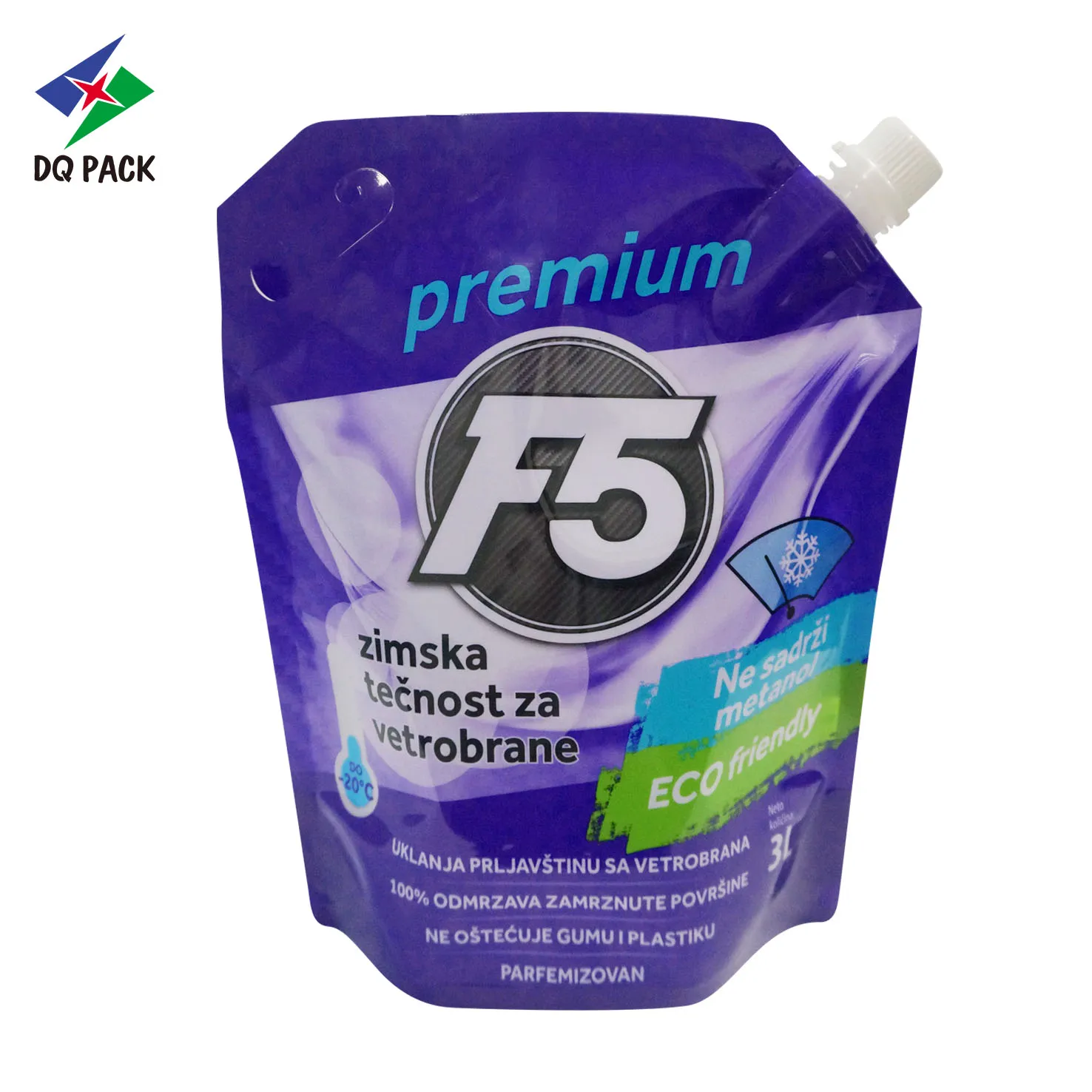 Custom 3L Spout Pouch For Windshield Washer Fluid - DQ PACK (1)