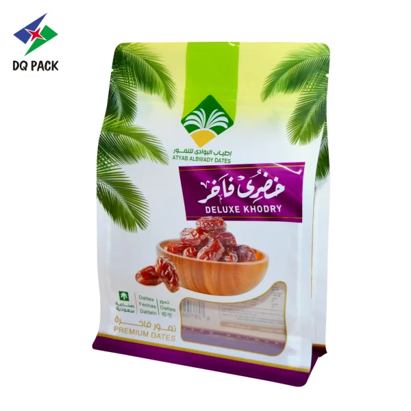 Custom Flat Bottom Zipper Pouch for Dates Packaging Manufacturer - DQ PACK (2)
