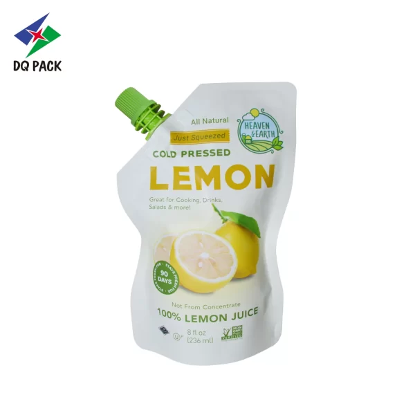 Custom Lemon Juice Spout Pouch Manufacturer -DQ PACK (1)