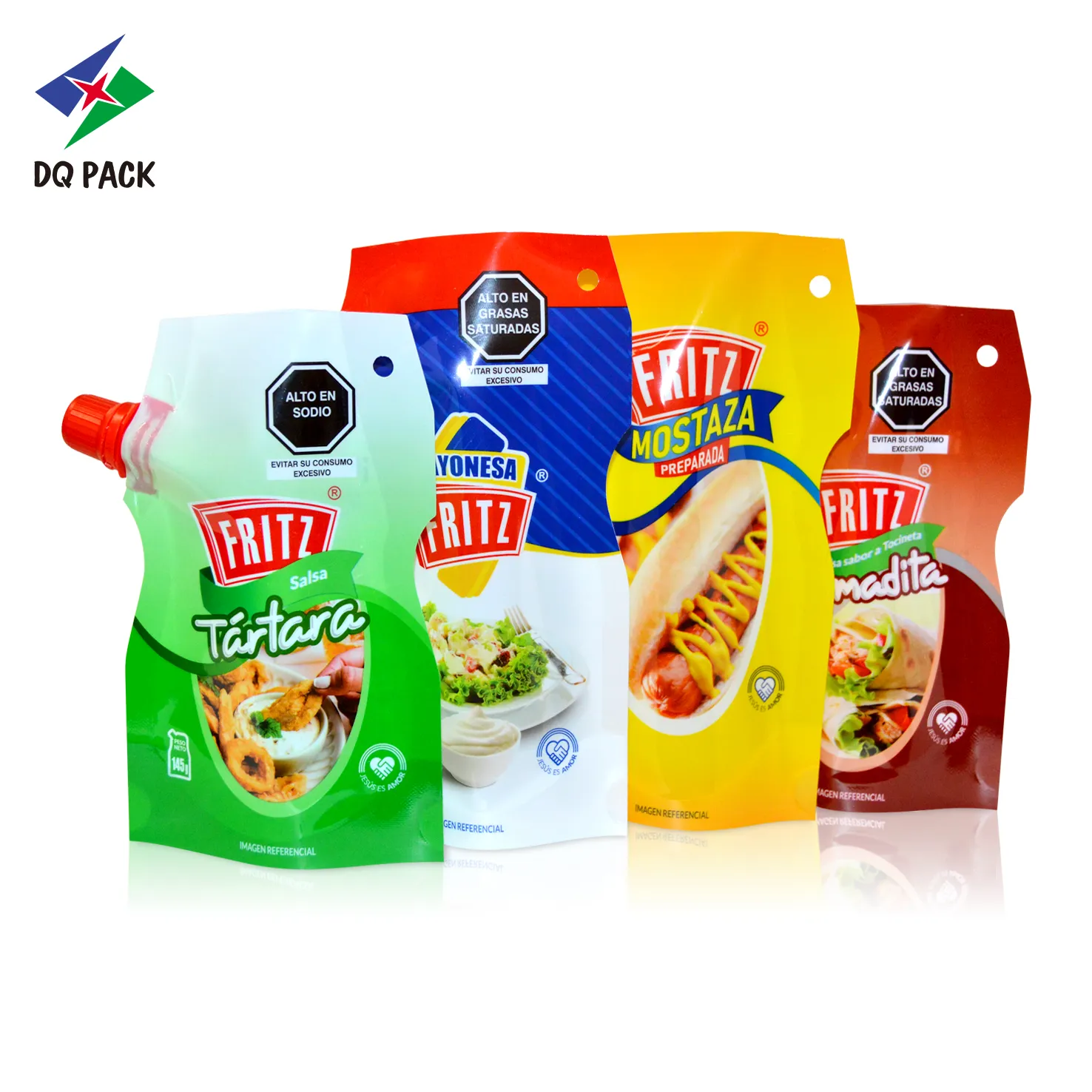 Custom Sauce Spout Pouch Factory -DQ PACK (1)