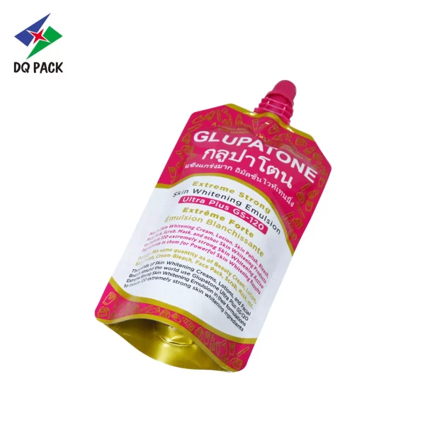 Custom-Spout-Pouch-Packaging-For-Cosmetic-Lotion-