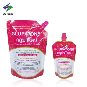 Custom-Spout-Pouch-Packaging-for-Cosmetic-Lotion-Packaging