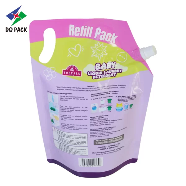 Custom Spout Pouch for Baby Laundry Detergent Packaging Manufacturer- DQ PACK (2)