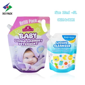 Custom Spout Pouch for Baby Laundry Detergent Packaging Manufacturer- DQ PACK (3)