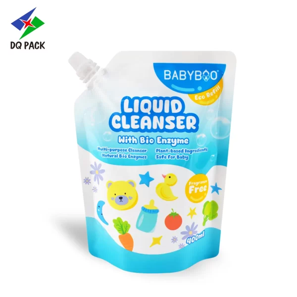 Custom Spout Pouch for Baby Laundry Detergent Packaging Manufacturer- DQ PACK (4)
