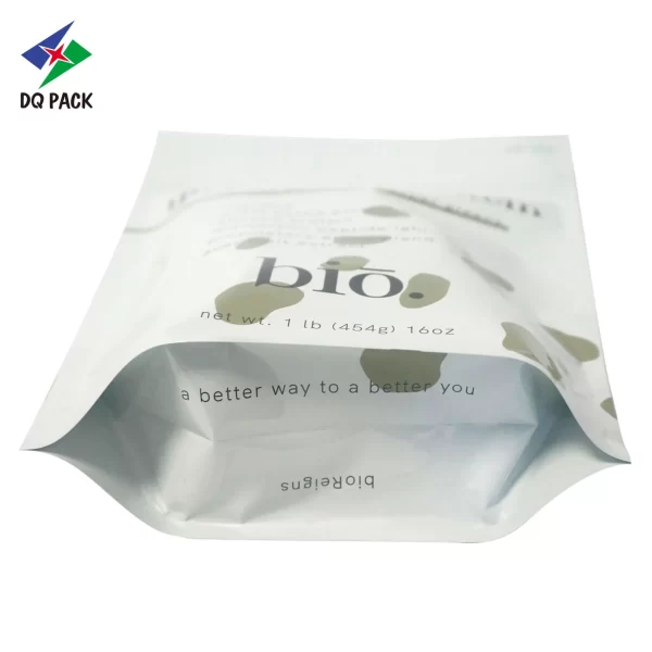 Custom Stand Up Zipper Bag For Almond Powder Packaging Supplier - DQ PACK (4)