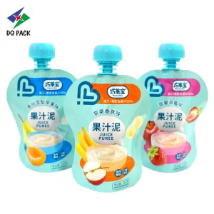 Custom Stand up Spout Pouch for Baby Food Packaging Manufacturer- DQ PACK (1)