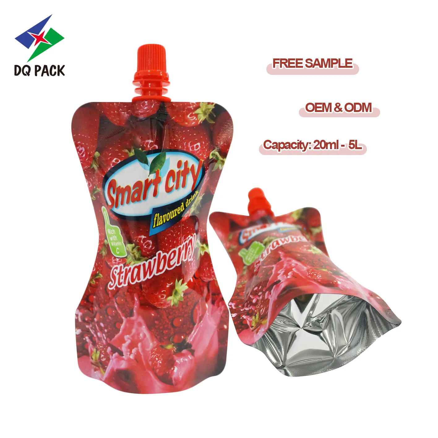 Custom 200ml Spout Pouch for Soft Drink Packaging Factory- DQ PACK (4)