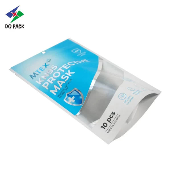 Custom Stand Up Zipper Pouch For Face Masks Packaging Factory - DQ PACK (5)