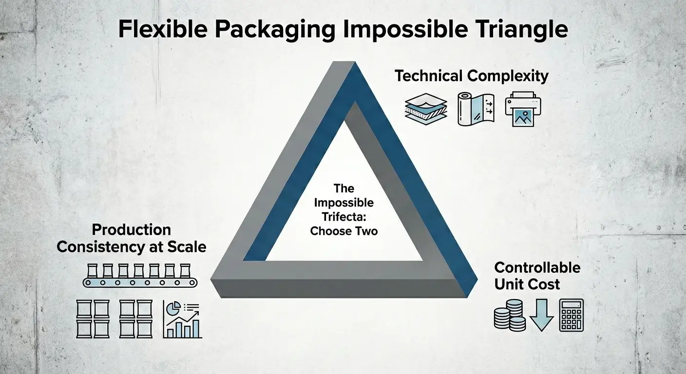 flexible packaging impossible triangle