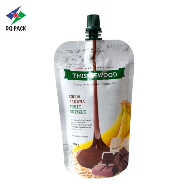 Custom 200ml Spout Pouch for Syrup Honey Jam Packaging Facotry -DQ PACK (3)