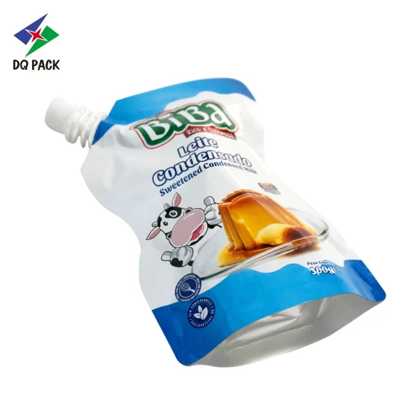 Custom 300g Spout Pouch for Milk Liquid Packaging Manufacturer -DQ PACK (3)