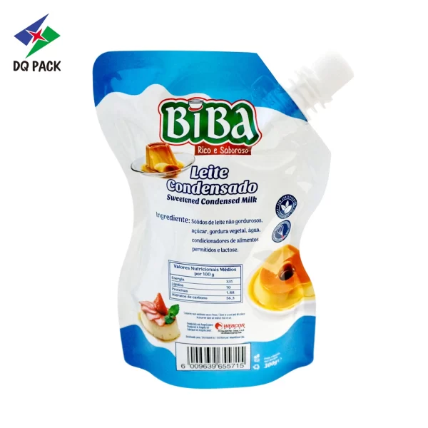 Custom 300g Spout Pouch for Milk Liquid Packaging Manufacturer -DQ PACK (5)