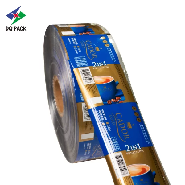 Custom Coffee Powder Packaging Roll Film High Barrier Laminated Plastic Foil Material Automatic VFFS Machine Grade Wholesale