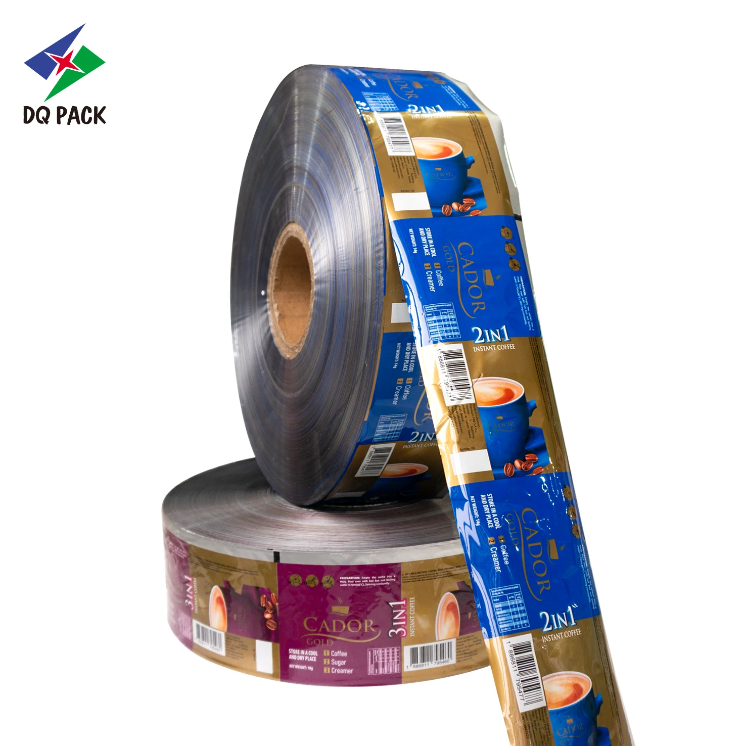 Custom Coffee Powder Packaging Roll Film High Barrier Laminated Plastic Foil Material Automatic VFFS Machine Grade Wholesale - الصورة 2