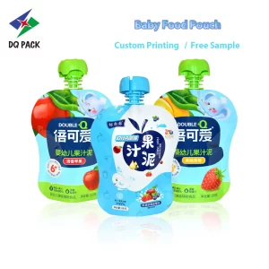 Custom Shaped Spout Pouch for Puree Packaging Factory- DQ PACK (1)