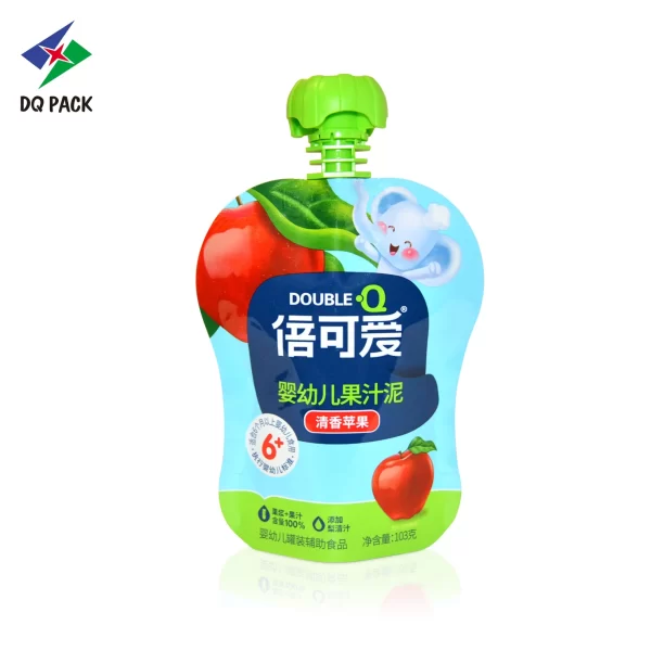 Custom Shaped Spout Pouch for Puree Packaging Factory- DQ PACK (2)