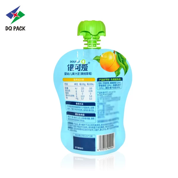 Custom Shaped Spout Pouch for Puree Packaging Factory- DQ PACK (5)