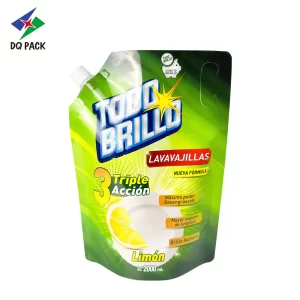 Custom Spout Pouch for Dishwashing Liquid Packaging Factory- DQ PACK (1)