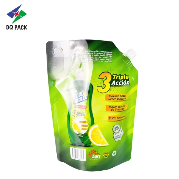 Custom Spout Pouch for Dishwashing Liquid Packaging Factory- DQ PACK (2)