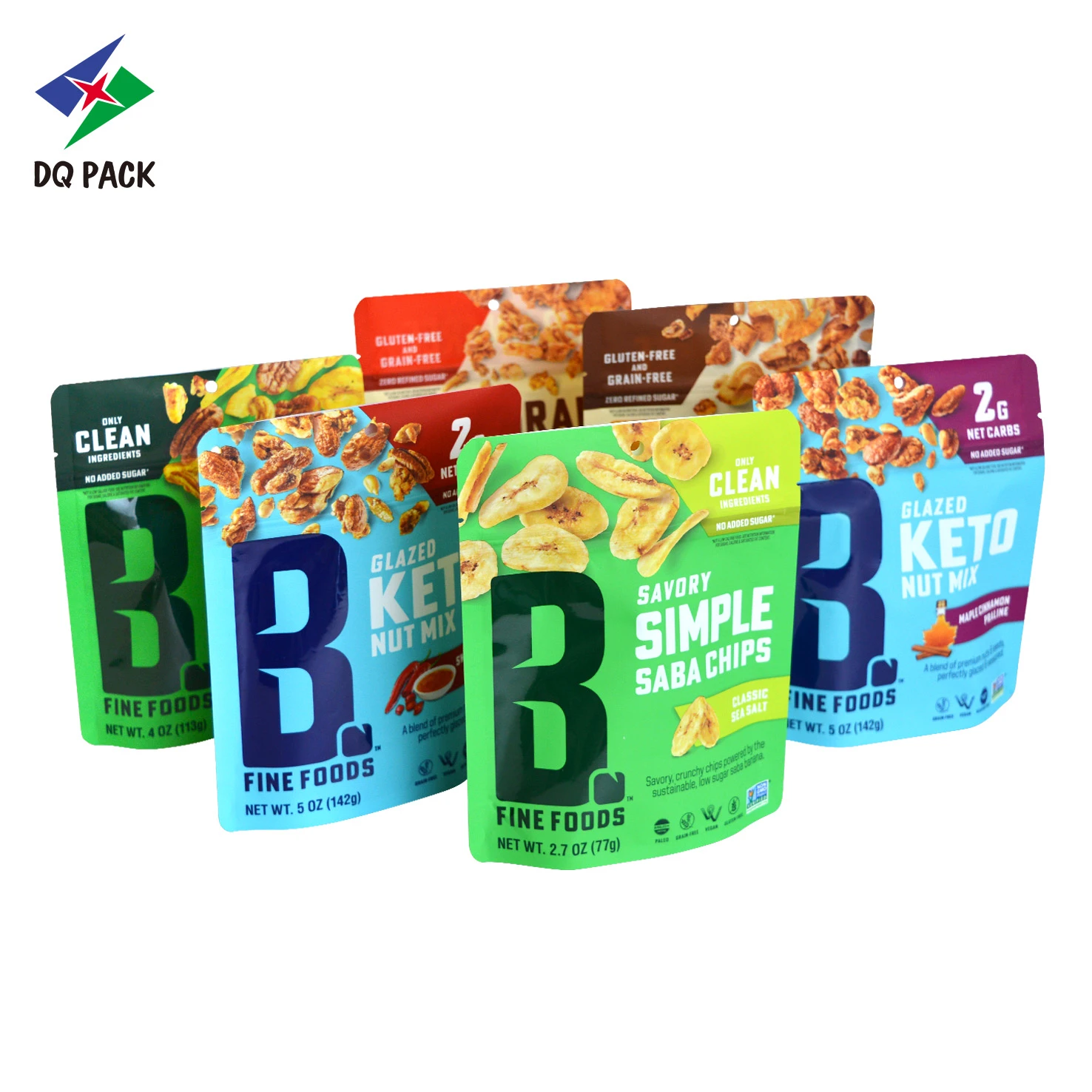 Custom Stand up Pouch for Nuts Snack Packaging Manufacturer (1)