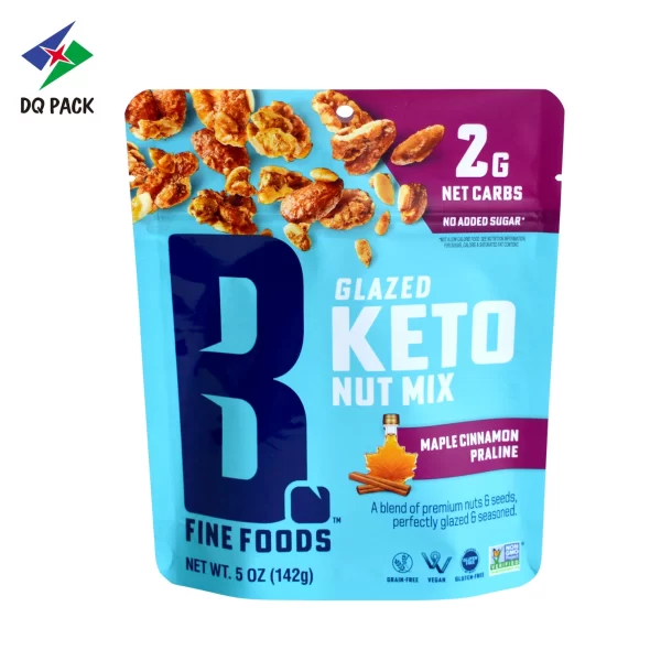 Custom Stand up Pouch for Nuts Snack Packaging Manufacturer (2)