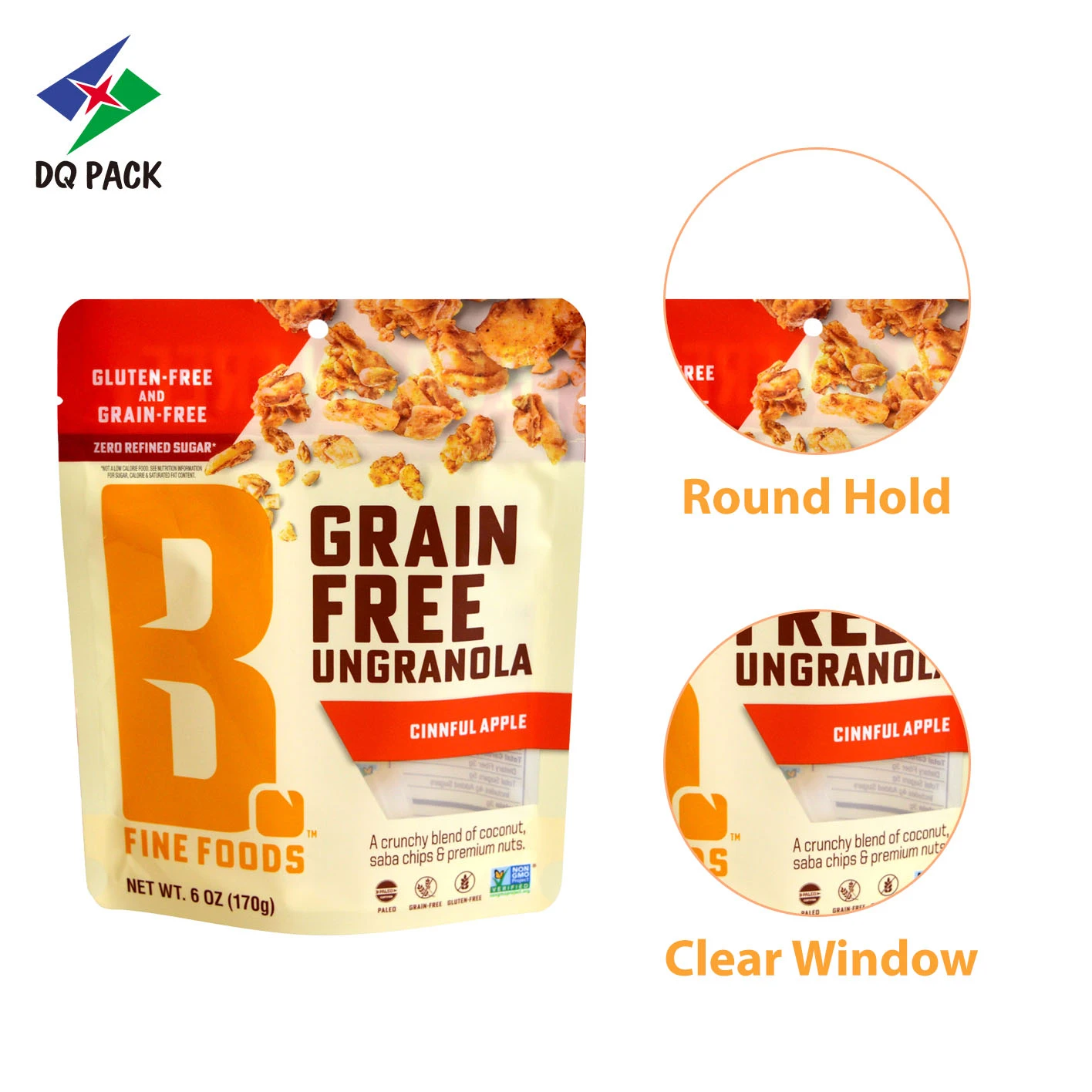 Custom Stand up Pouch for Nuts Snack Packaging Manufacturer (4)