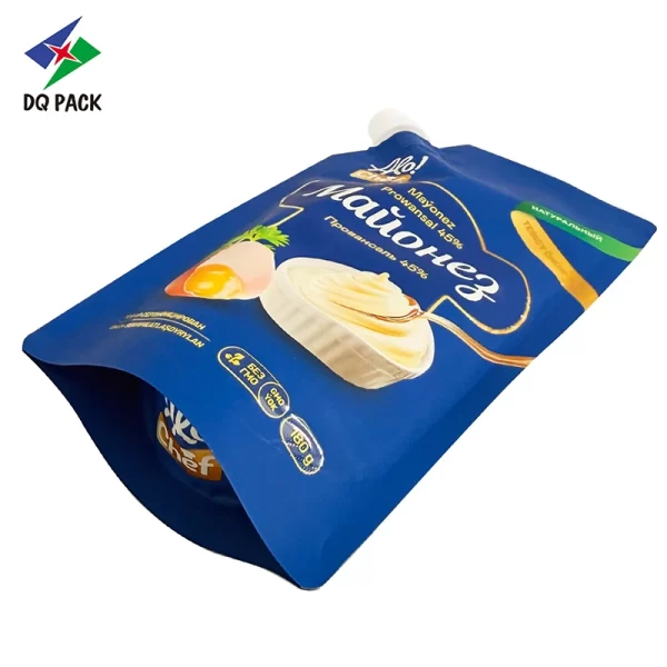 Custom 180g Corner Spout Pouch for Salad Dressing Paste Packaging Supplier - DQ PACK (5)