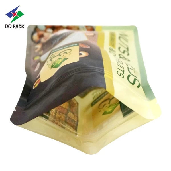 Custom Flat Bottom Zipper Pouch for Cashew Nuts Packaging Supplier - DQ PACK (3)